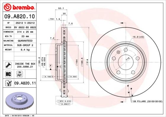 Breco BS 8822 - Brake Disc car-mod.net