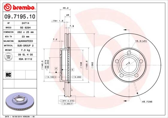 Breco BS 8294 - Brake Disc car-mod.net