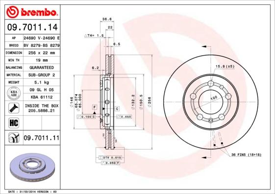 Breco BS 8279 - Brake Disc car-mod.net