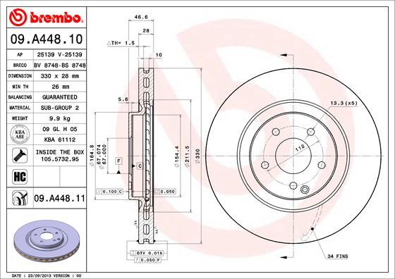 Breco BS 8748 - Brake Disc car-mod.net