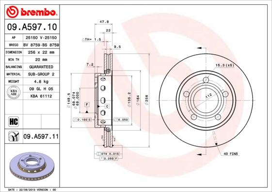 Breco BS 8759 - Brake Disc car-mod.net