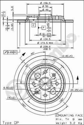 Breco BS 7513 - Brake Disc car-mod.net