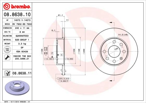Breco BS 7602 - Brake Disc car-mod.net