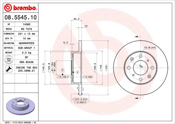 Breco BS 7378 - Brake Disc car-mod.net