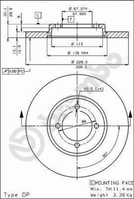 Breco BS 7223 - Brake Disc car-mod.net
