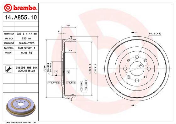 Breco BT 1158 - Brake Drum car-mod.net
