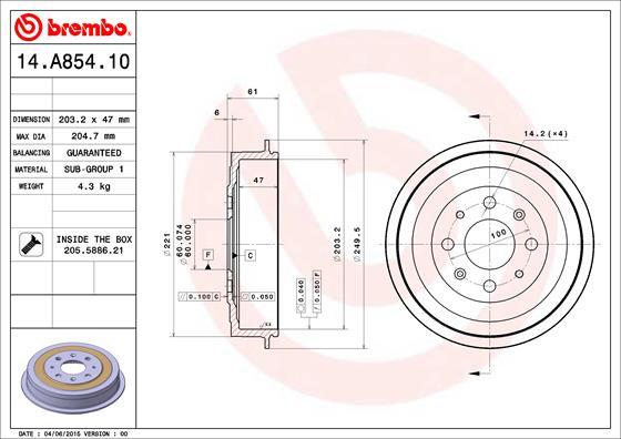 Breco BT 1157 - Brake Drum car-mod.net