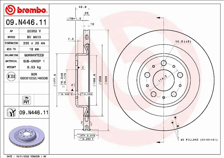 Breco BV 9613 - Brake Disc car-mod.net