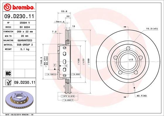Breco BV 9304 - Brake Disc car-mod.net