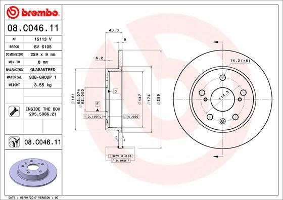 Breco BV 6105 - Brake Disc car-mod.net