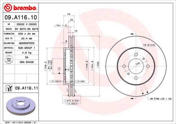 Breco BV 8675 - Brake Disc car-mod.net