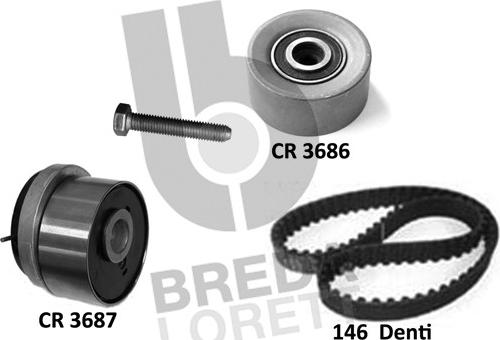Breda Lorett KCD0782 - Timing Belt Set car-mod.net