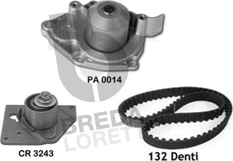 Breda Lorett KPA0597A - Water Pump & Timing Belt Set car-mod.net