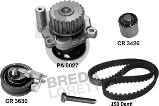 Breda Lorett KPA0730B - Water Pump & Timing Belt Set car-mod.net