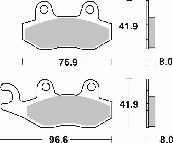 Brembo 07SU12SP - Brake Pad Set, disc brake car-mod.net