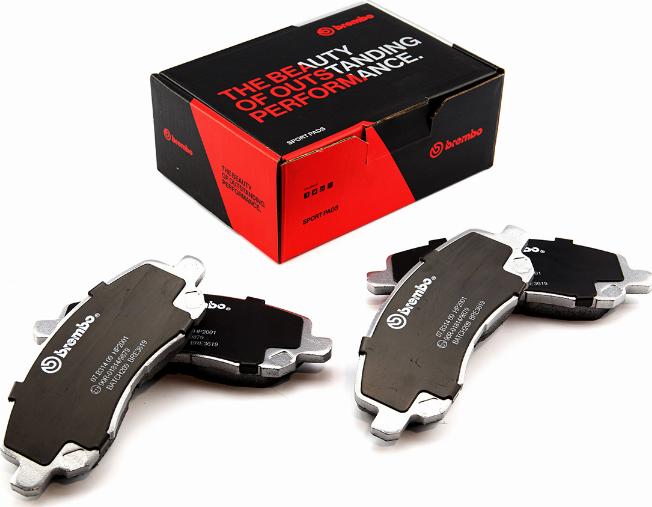 Brembo 07.B314.09 - High Performance Brake Pad Set car-mod.net
