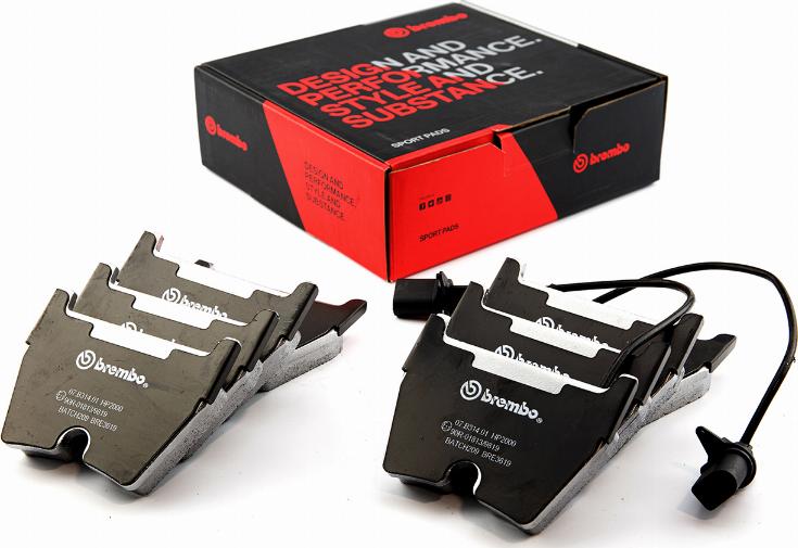 Brembo 07.B314.01 - High Performance Brake Pad Set car-mod.net