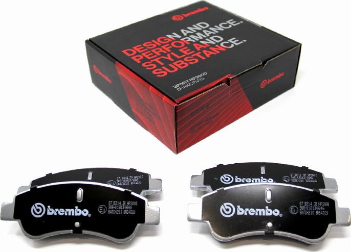 Brembo 07.B314.38 - High Performance Brake Pad Set car-mod.net