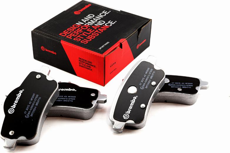 Brembo 07.B315.43 - High Performance Brake Pad Set car-mod.net