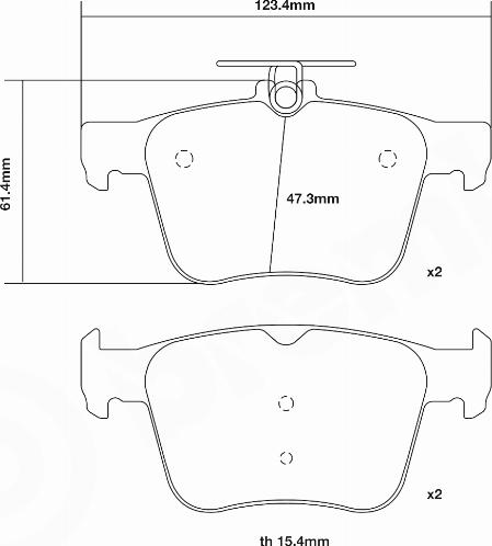 Brembo 07.B315.42 - High Performance Brake Pad Set car-mod.net