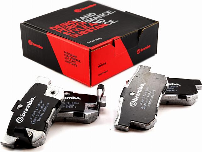 Brembo 07.B315.05 - High Performance Brake Pad Set car-mod.net