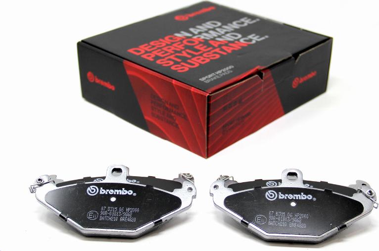 Brembo 07.B315.06 - High Performance Brake Pad Set car-mod.net