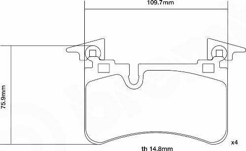 Brembo 07.B315.80 - High Performance Brake Pad Set car-mod.net