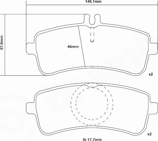 Brembo 07.B315.79 - High Performance Brake Pad Set car-mod.net