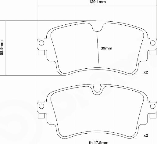 Brembo 07.B315.74 - High Performance Brake Pad Set car-mod.net