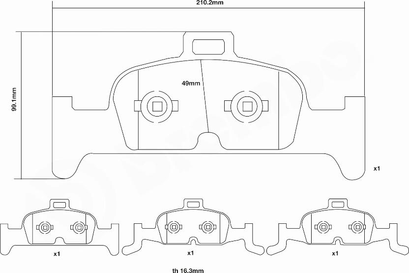 Brembo 07.D435.40 - High Performance Brake Pad Set car-mod.net