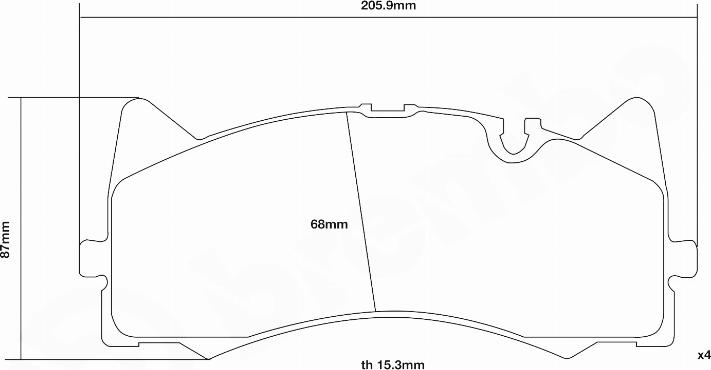 Brembo 07.D435.48 - High Performance Brake Pad Set car-mod.net