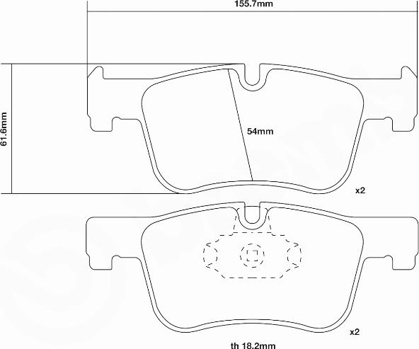 Brembo 07.D435.42 - High Performance Brake Pad Set car-mod.net