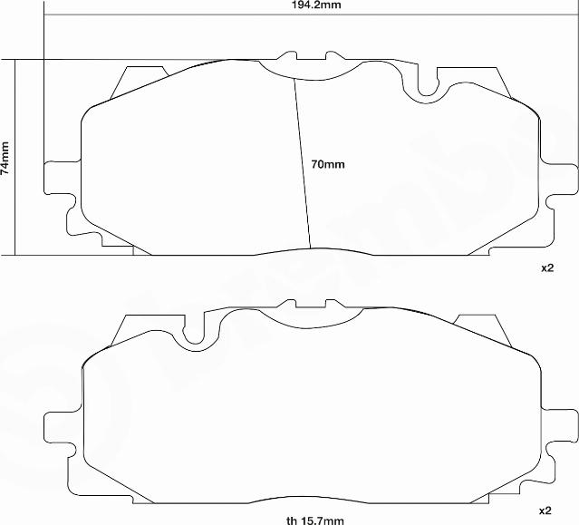 Brembo 07.D435.61 - High Performance Brake Pad Set car-mod.net