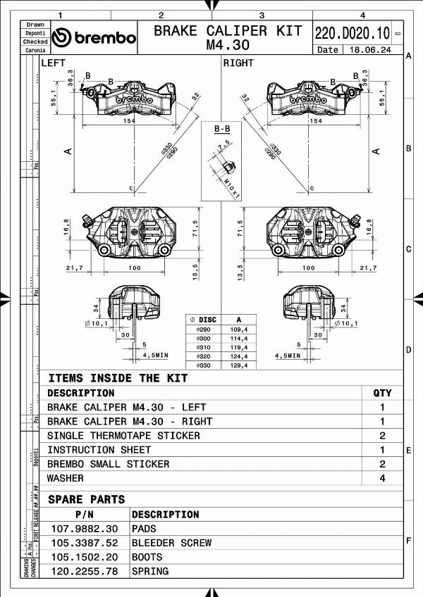 Brembo 220D02010 - Brake Caliper car-mod.net
