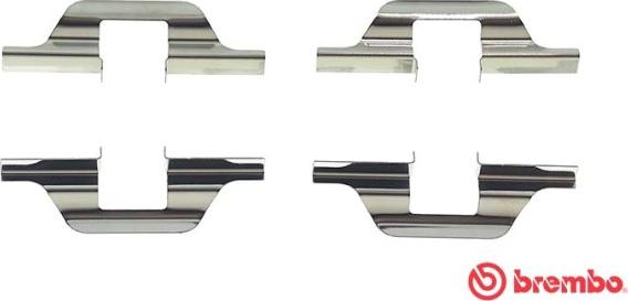 Brembo A 02 304 - Accessory Kit for disc brake Pads car-mod.net