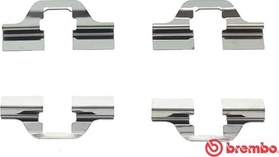 Brembo A 02 205 - Accessory Kit for disc brake Pads car-mod.net
