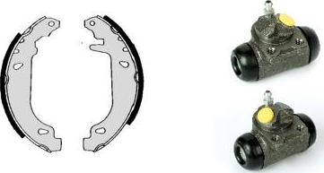 Brembo H 68 035 - Drum Brake Shoe Set car-mod.net