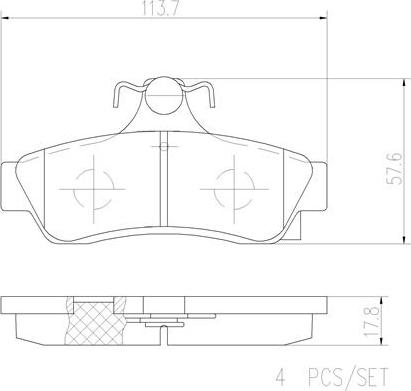 Brembo P99015N - Brake Pad Set, disc brake car-mod.net