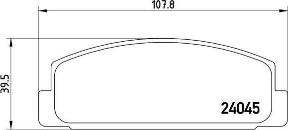 Brembo P 49 036 - Brake Pad Set, disc brake car-mod.net