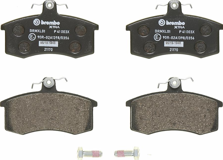 Brembo P 41 003X - Brake Pad Set, disc brake car-mod.net