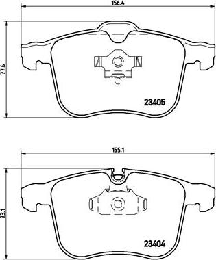 Brembo P 59 049 - Brake Pad Set, disc brake car-mod.net