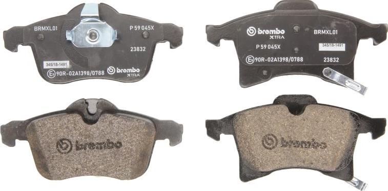 Brembo P 59 045X - Brake Pad Set, disc brake car-mod.net