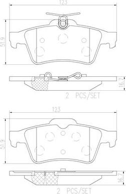 Brembo P59042N - Brake Pad Set, disc brake car-mod.net