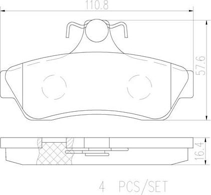 Brembo P59056N - Brake Pad Set, disc brake car-mod.net