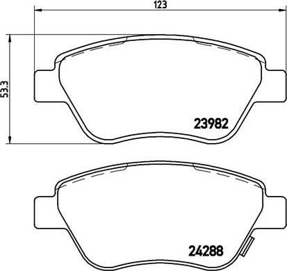 Brembo P 59 051 - Brake Pad Set, disc brake car-mod.net
