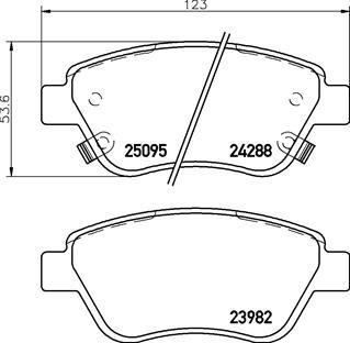 Brembo P 59 081 - Brake Pad Set, disc brake car-mod.net