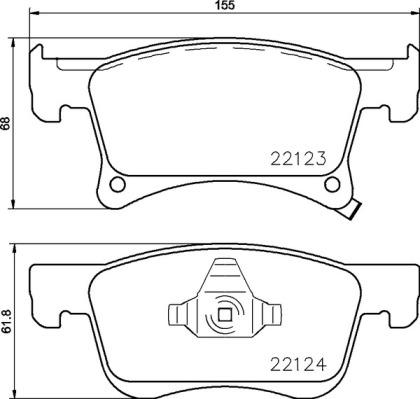 Brembo P 59 083 - Brake Pad Set, disc brake car-mod.net