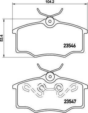 Brembo P 59 034 - Brake Pad Set, disc brake car-mod.net
