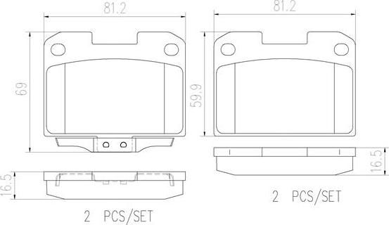Brembo P54048N - Brake Pad Set, disc brake car-mod.net