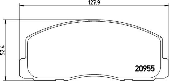 Brembo P 54 006 - Brake Pad Set, disc brake car-mod.net